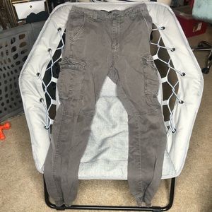 Slate Gray Cargo Joggers